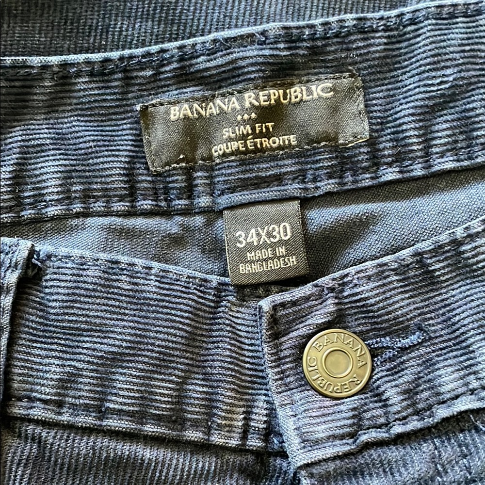 Banana Republic Dark Navy Blue Corduroy - 14”rise , 30”inseam, 17”waist